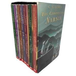 The Chronicles of Narnia Box Set 7 Book Set 1995 First Printing 1995 USA Print